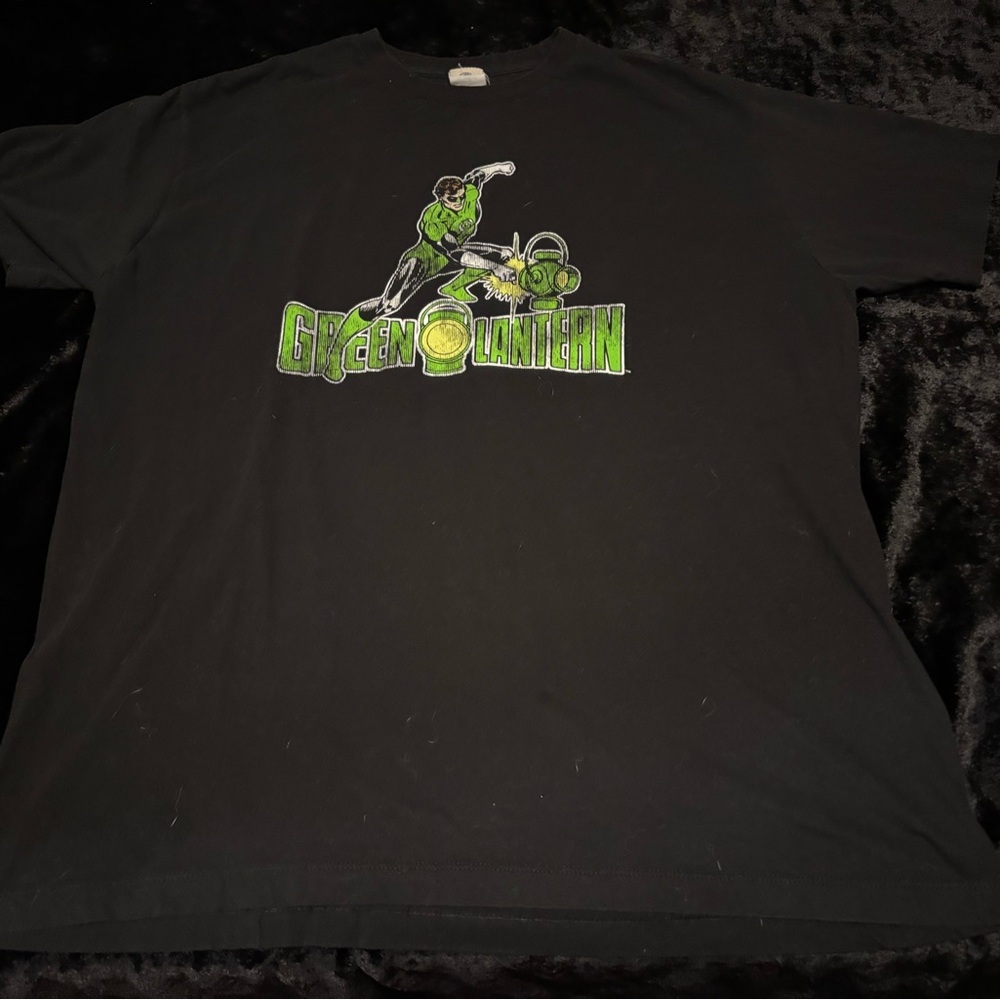 Mens XL Vintage Y2K 2007 DC Comics Green Lantern Tshirt